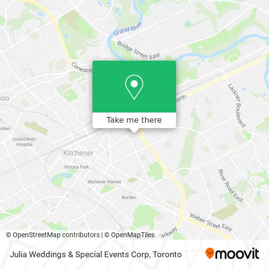 Julia Weddings & Special Events Corp map