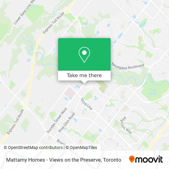 Mattamy Homes - Views on the Preserve map