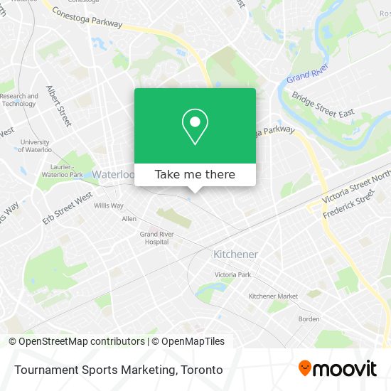 Tournament Sports Marketing map