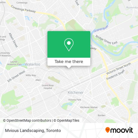 Mvious Landscaping map