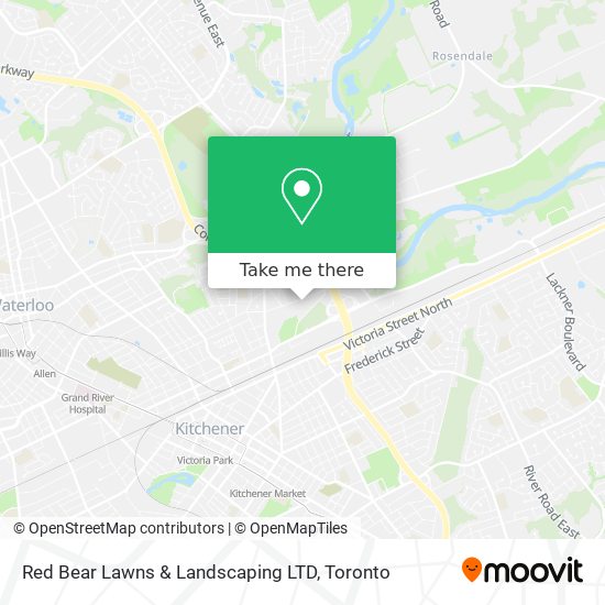 Red Bear Lawns & Landscaping LTD map