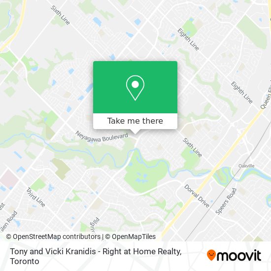 Tony and Vicki Kranidis - Right at Home Realty map