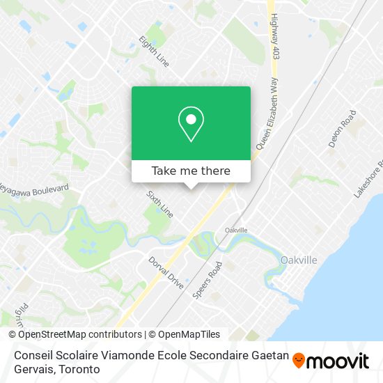 Conseil Scolaire Viamonde Ecole Secondaire Gaetan Gervais map