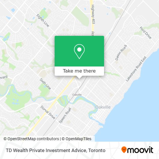 TD Wealth Private Investment Advice map