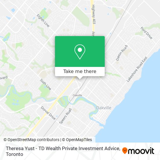 Theresa Yust - TD Wealth Private Investment Advice map