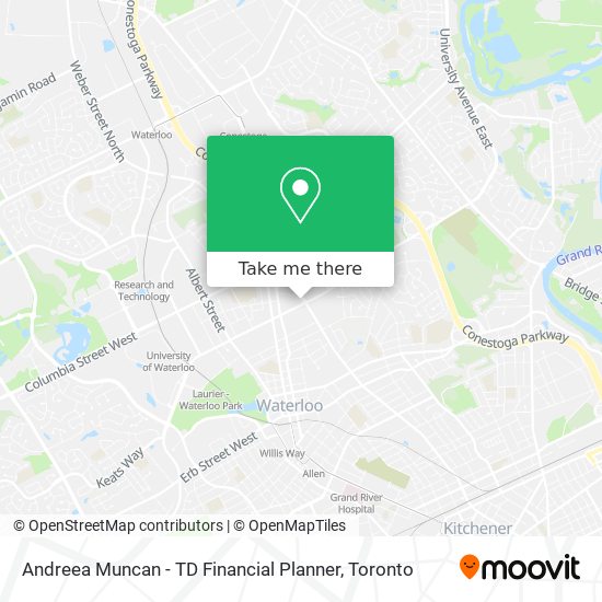 Andreea Muncan - TD Financial Planner map