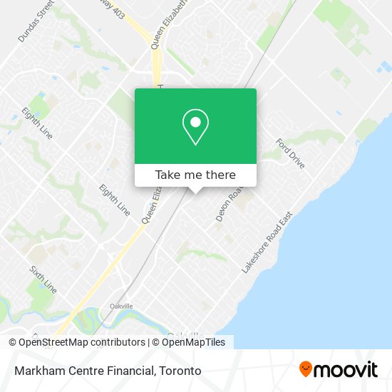 Markham Centre Financial map