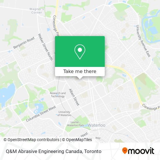 Q&M Abrasive Engineering Canada map