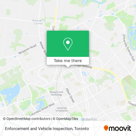 Enforcement and Vehicle Inspection map