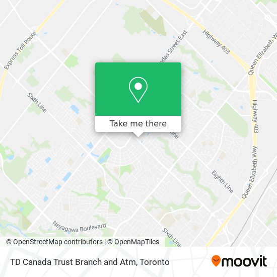 TD Canada Trust Branch and Atm map