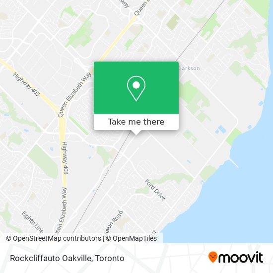 Rockcliffauto Oakville map