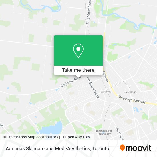 Adrianas Skincare and Medi-Aesthetics map