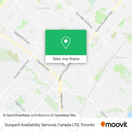 Sungard Availability Services Canada LTD map