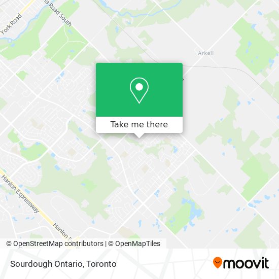 Sourdough Ontario map