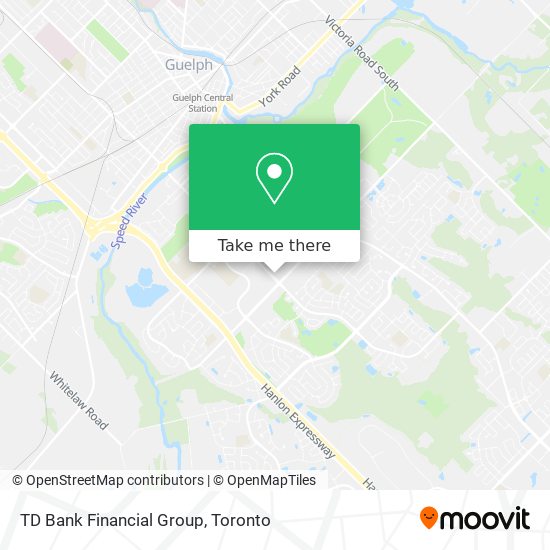 TD Bank Financial Group map