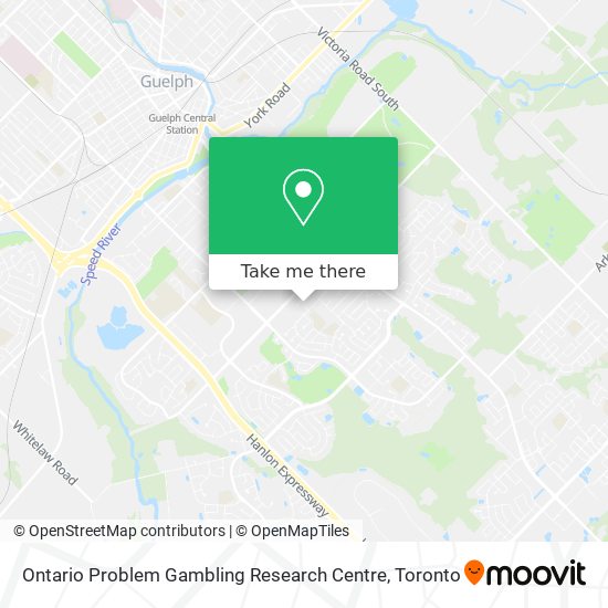 Ontario Problem Gambling Research Centre map