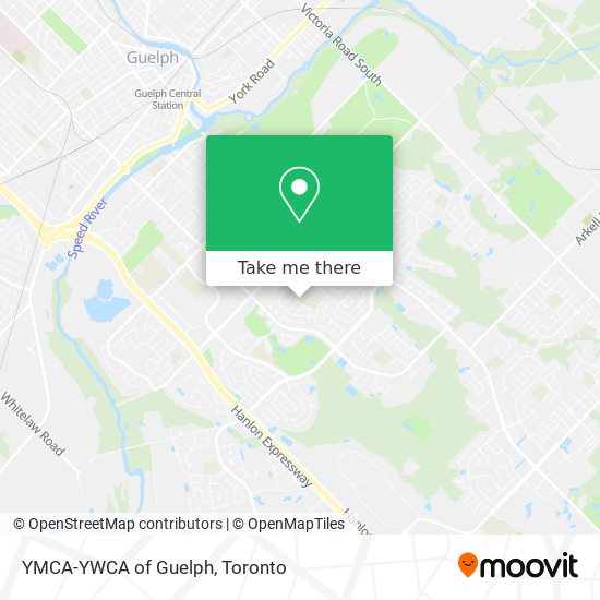 YMCA-YWCA of Guelph map