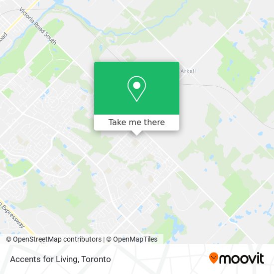 Accents for Living map