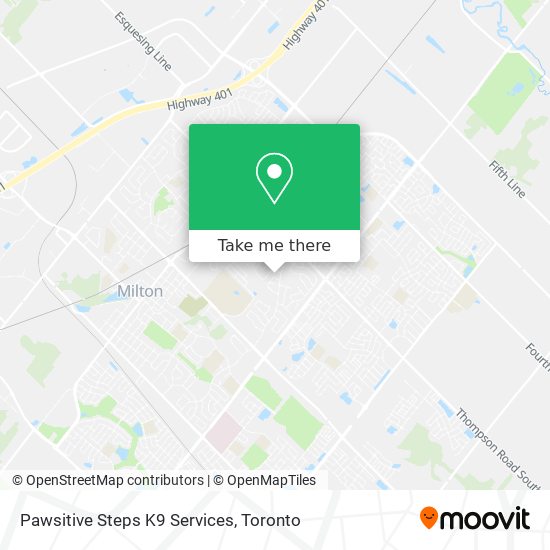 Pawsitive Steps K9 Services map