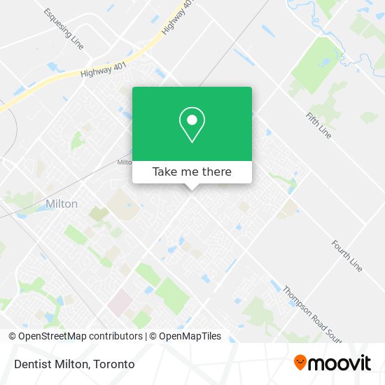 Dentist Milton map