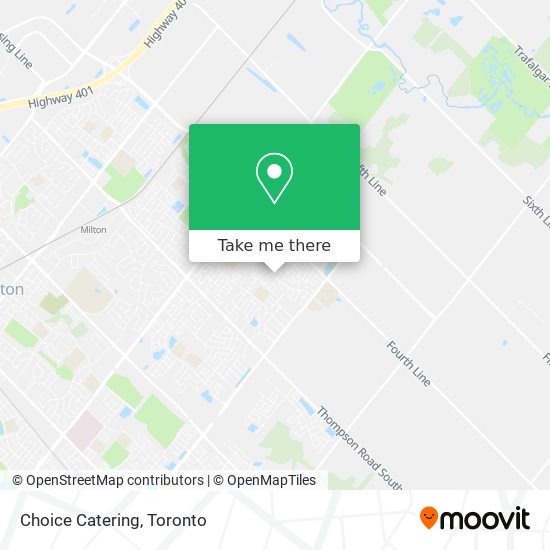 Choice Catering map