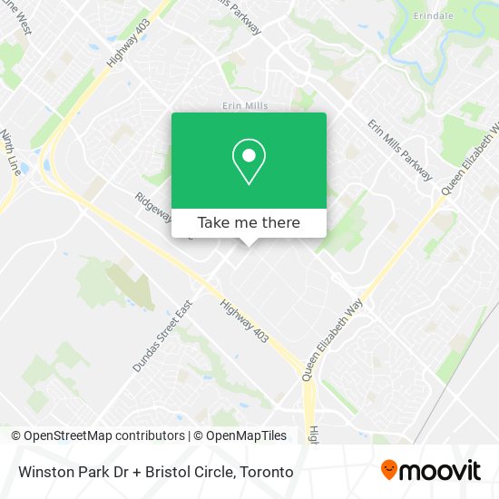 Winston Park Dr + Bristol Circle map