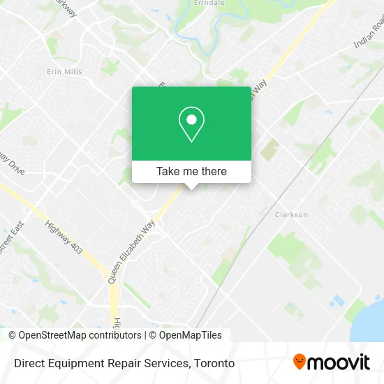 Direct Equipment Repair Services map
