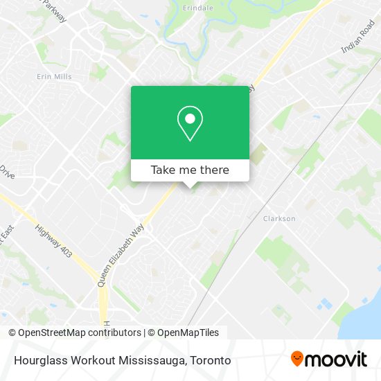 Hourglass Workout Mississauga map