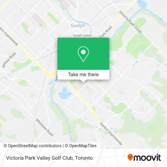 Victoria Park Valley Golf Club map
