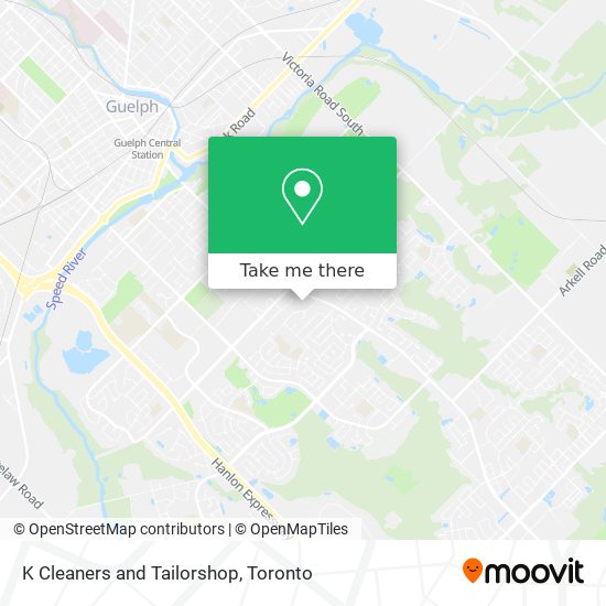 K Cleaners and Tailorshop map