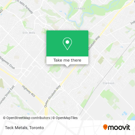 Teck Metals map