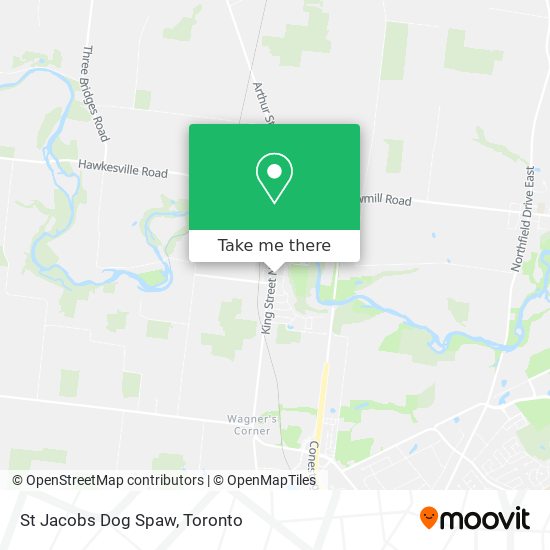 St Jacobs Dog Spaw map