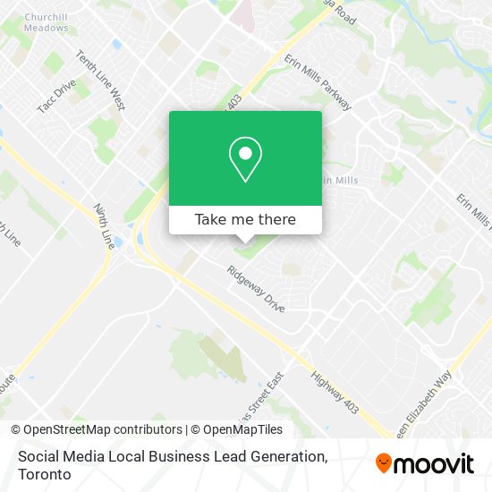 Social Media Local Business Lead Generation map