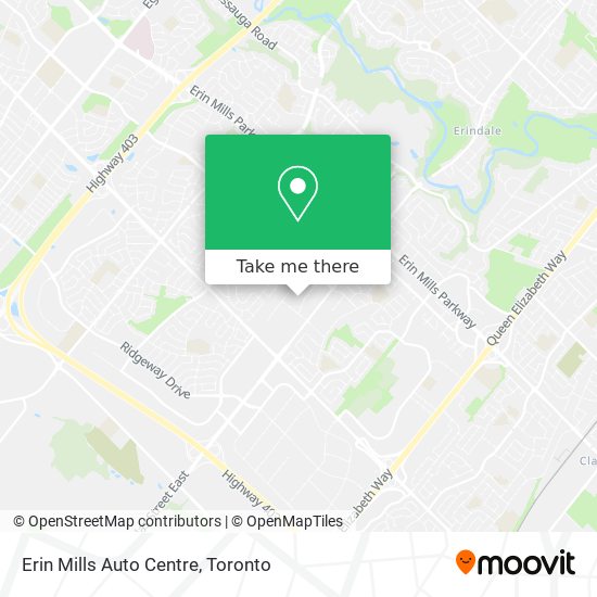 Erin Mills Auto Centre map