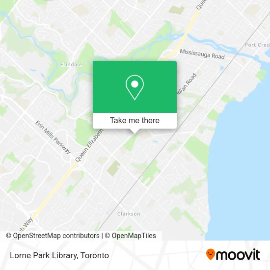 Lorne Park Library map