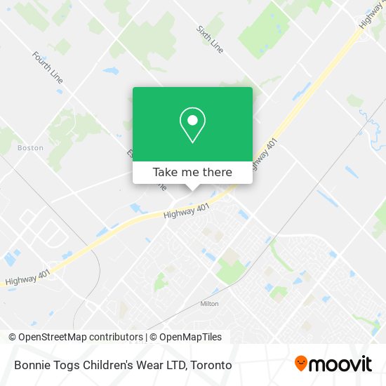 Bonnie Togs Children's Wear LTD map