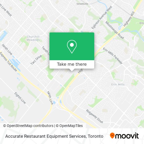 Accurate Restaurant Equipment Services map