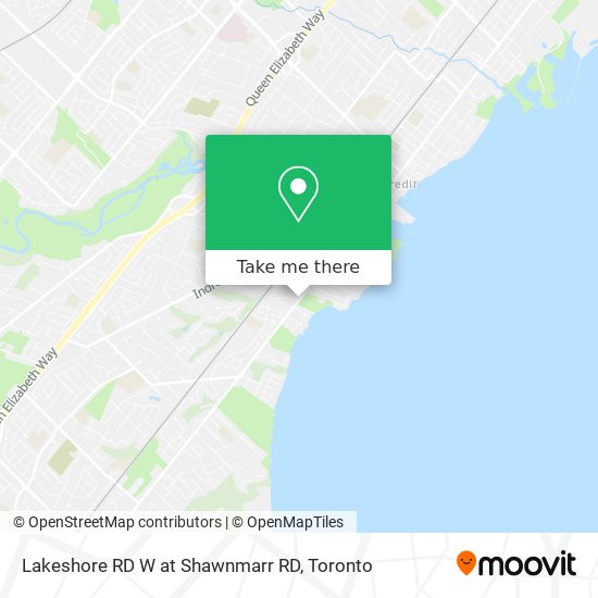 Lakeshore RD W at Shawnmarr RD map