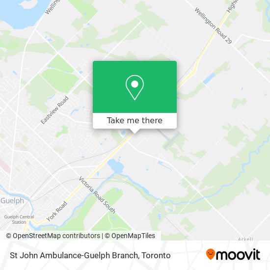 St John Ambulance-Guelph Branch map