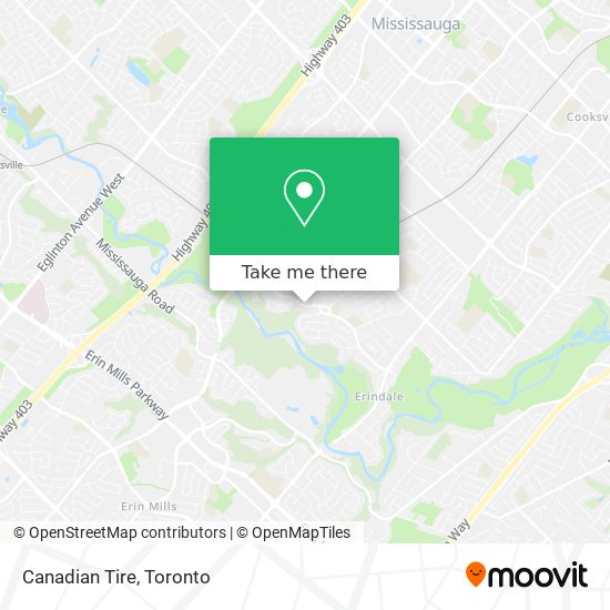 Canadian Tire map