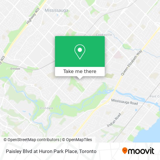 Paisley Blvd at Huron Park Place map