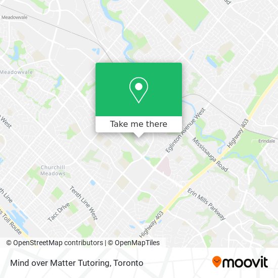 Mind over Matter Tutoring map