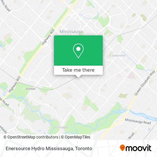 Enersource Hydro Mississauga map