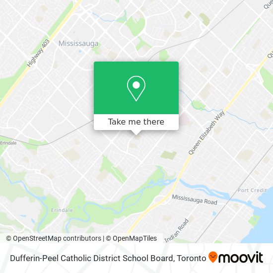 Dufferin-Peel Catholic District School Board map