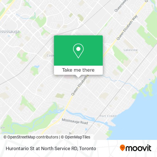 Hurontario St at North Service RD map