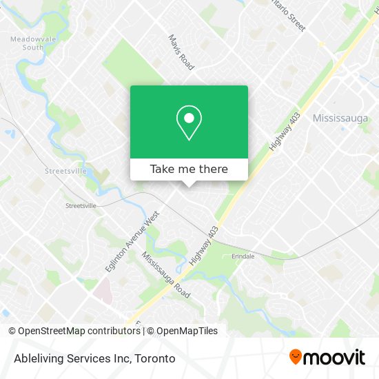 Ableliving Services Inc map