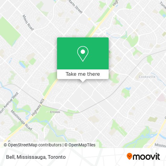Bell, Mississauga map