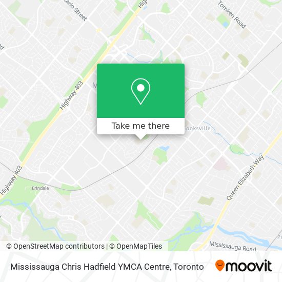 Mississauga Chris Hadfield YMCA Centre map