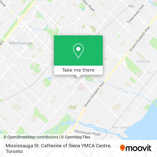 Mississauga St. Catherine of Siena YMCA Centre map