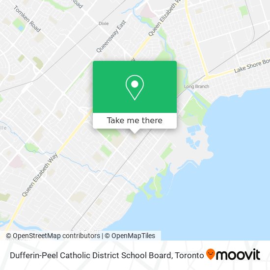 Dufferin-Peel Catholic District School Board map